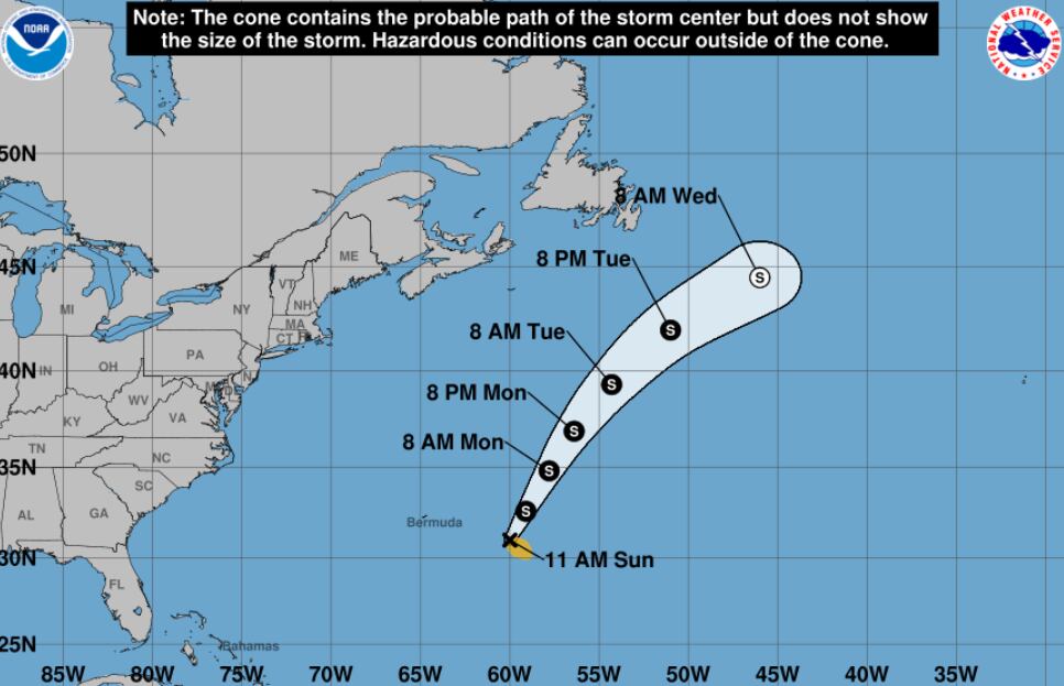 El NHC determinó que Fernand no podría convertirse en huracán