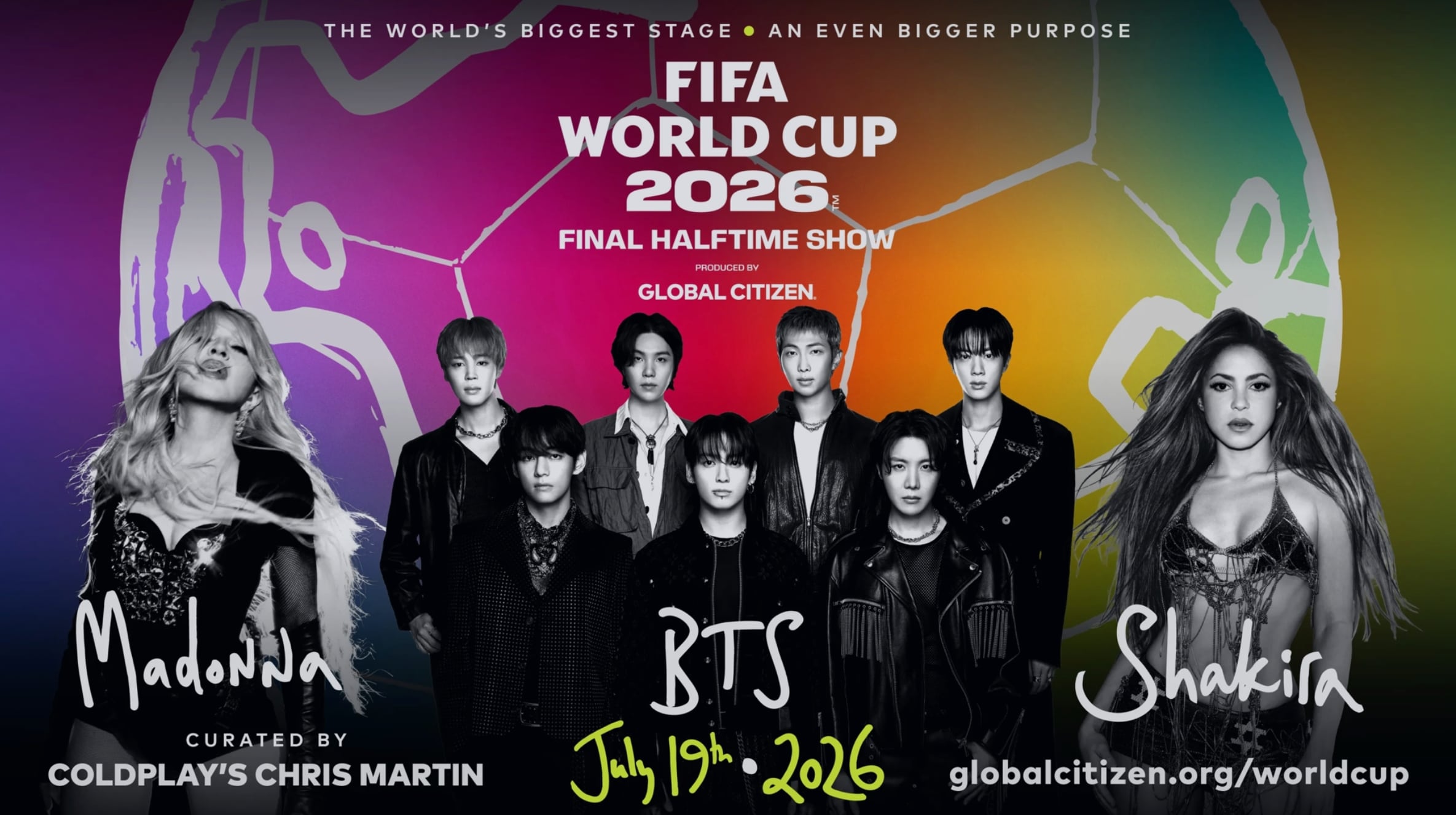 La alineación del Halftime para la final del Mundial de la FIFA 2026