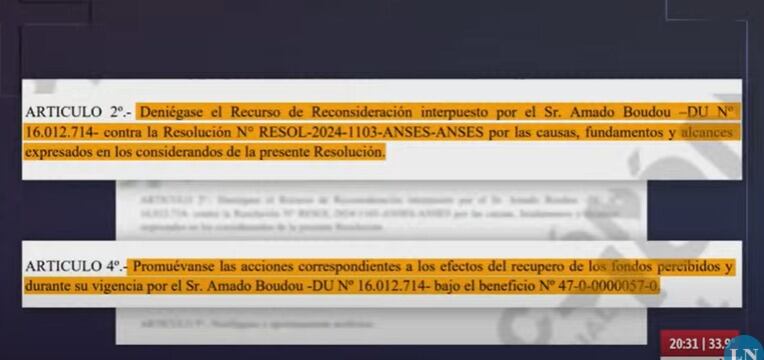 Rechazaron el pedido de jubilación de privilegio de Cristina Kirchner y Amado Boudou