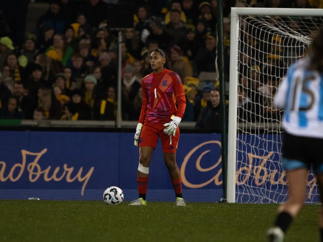Solana Pereyra, arquera de la selección argentina de fútbol