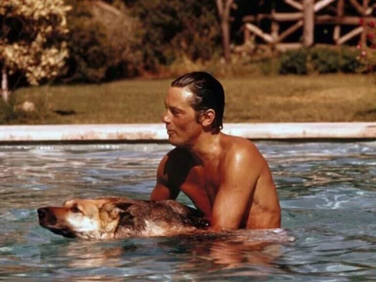 Alain Delon y su amor por los animales