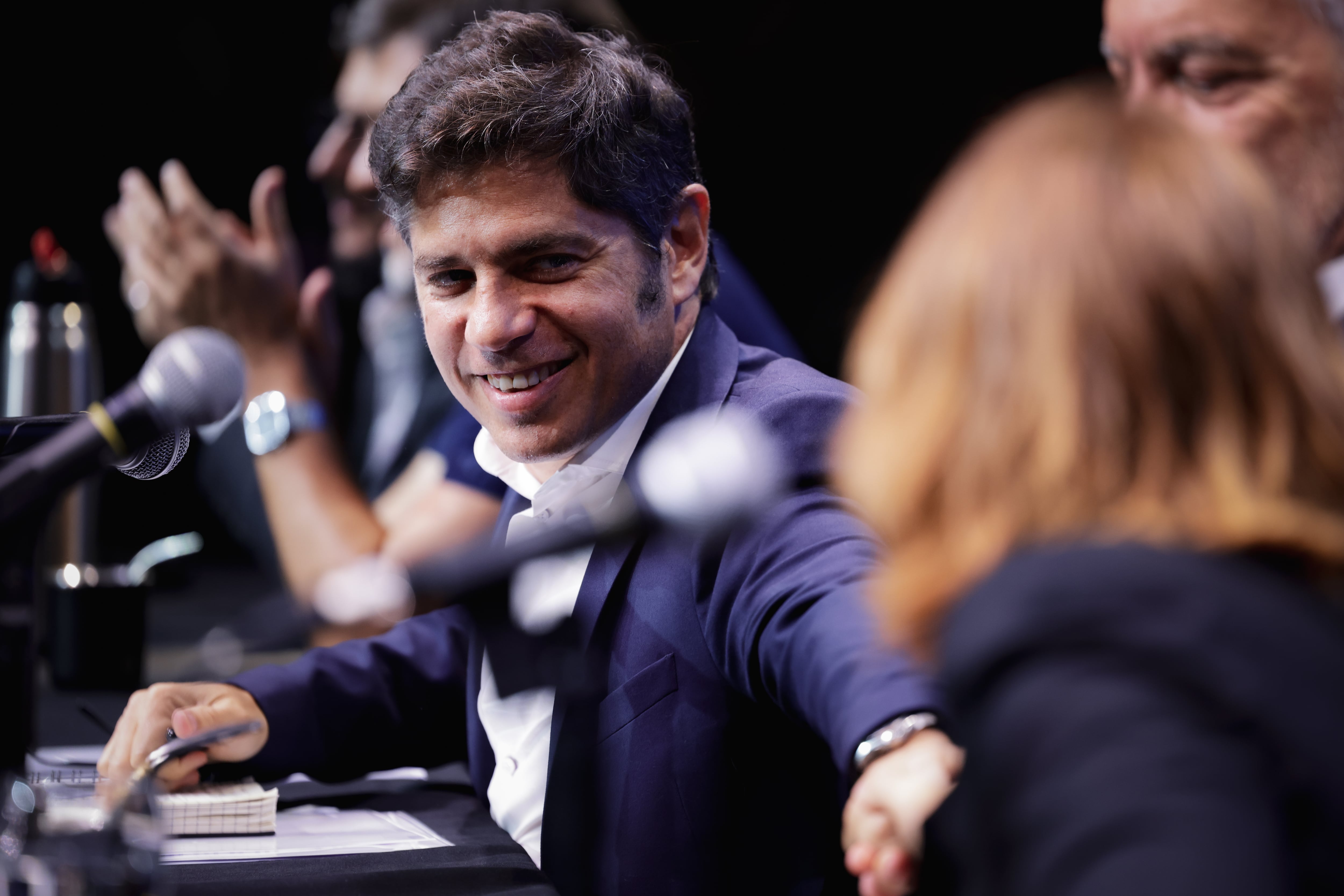 Axel Kicillof este martes en el Teatro Coliseo Podestá de La Plata
