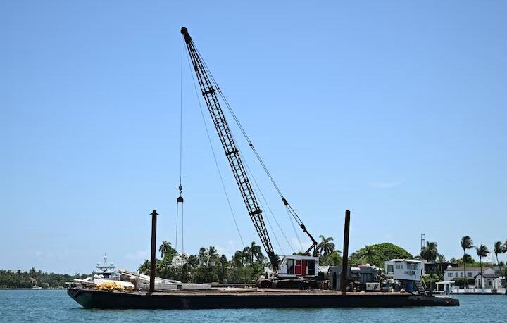 La barcaza involucrada en el choque en el que murió Mila Yankelevich