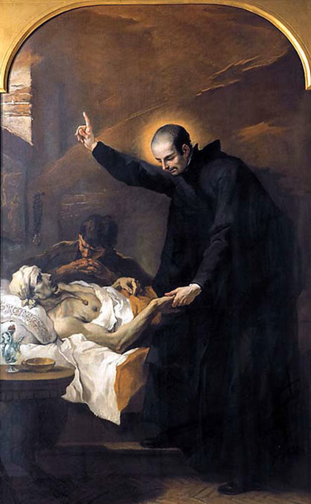 San Cayetano curó la pierna con gangrena de una mujer que se alojaba en su hospital. Ese fue su primer milagro