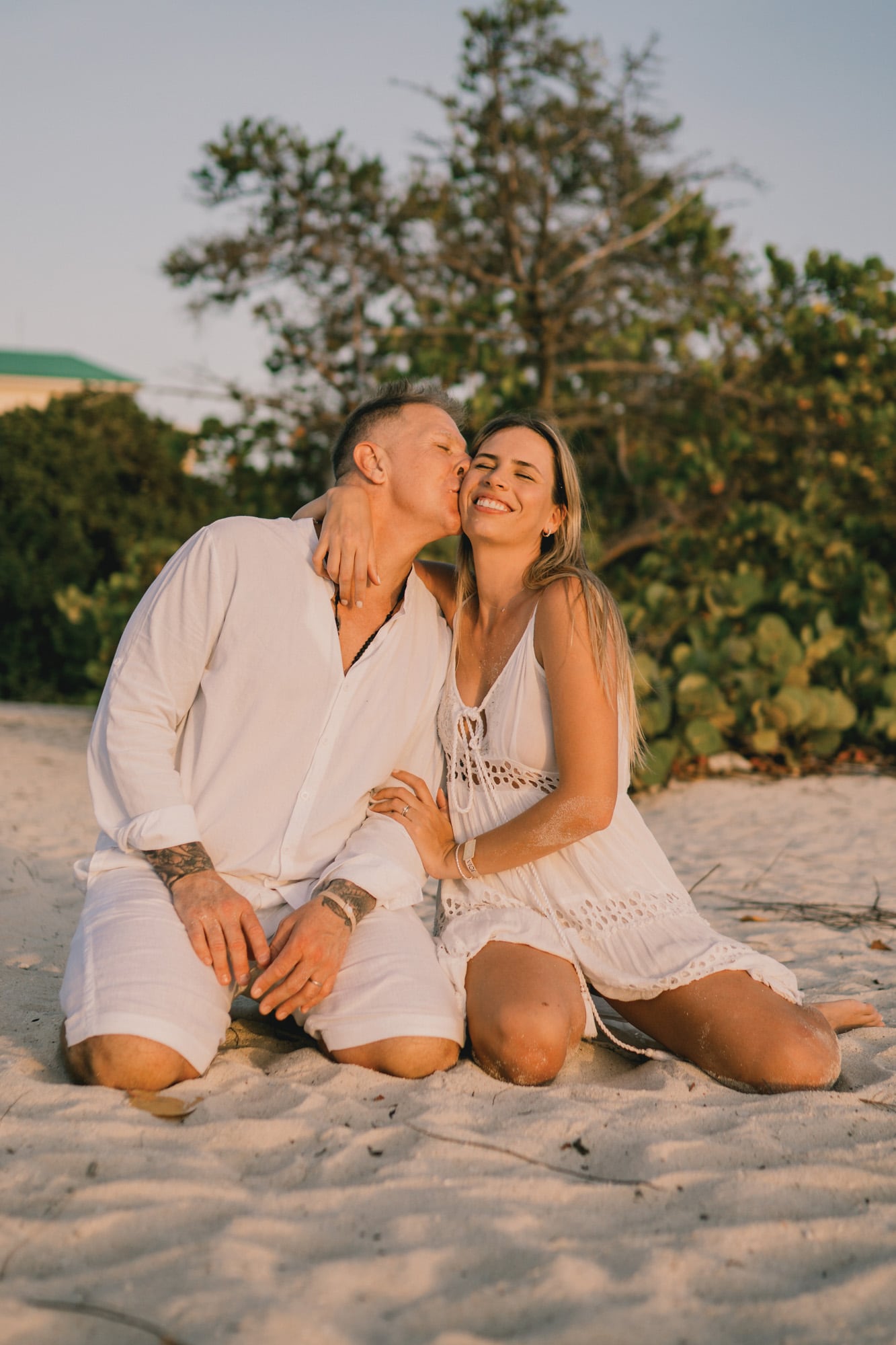 La feliz pareja, que lleva ya ocho años y medio juntos