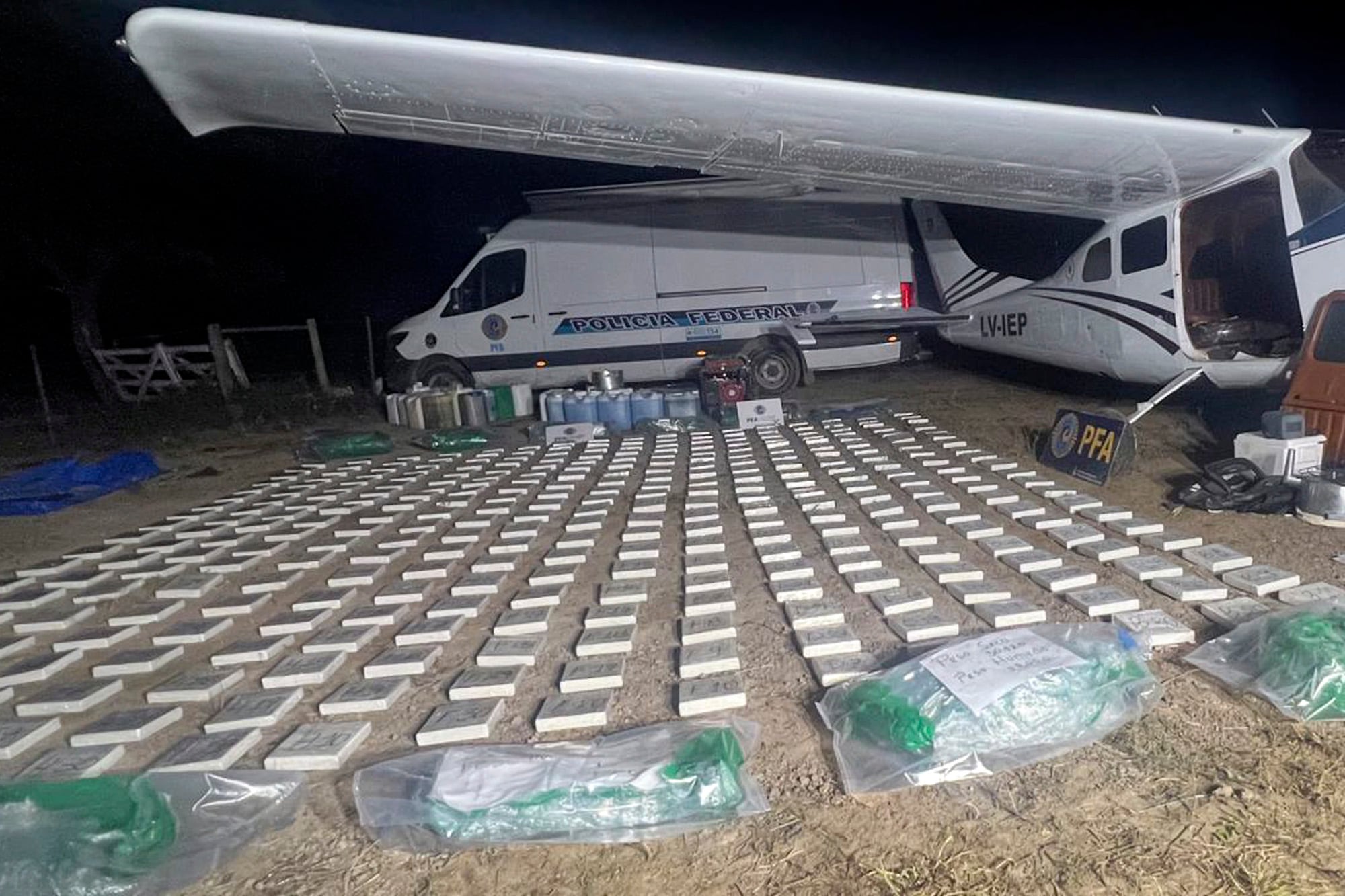 Fueron decomisados 442 kilos de cocaína en la localidad santafesina de Vera