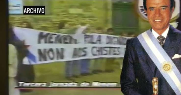 Carlos Menem, el día que pidió disculpas por los chistes de gallegos: “En nombre de todo el pueblo argentino”