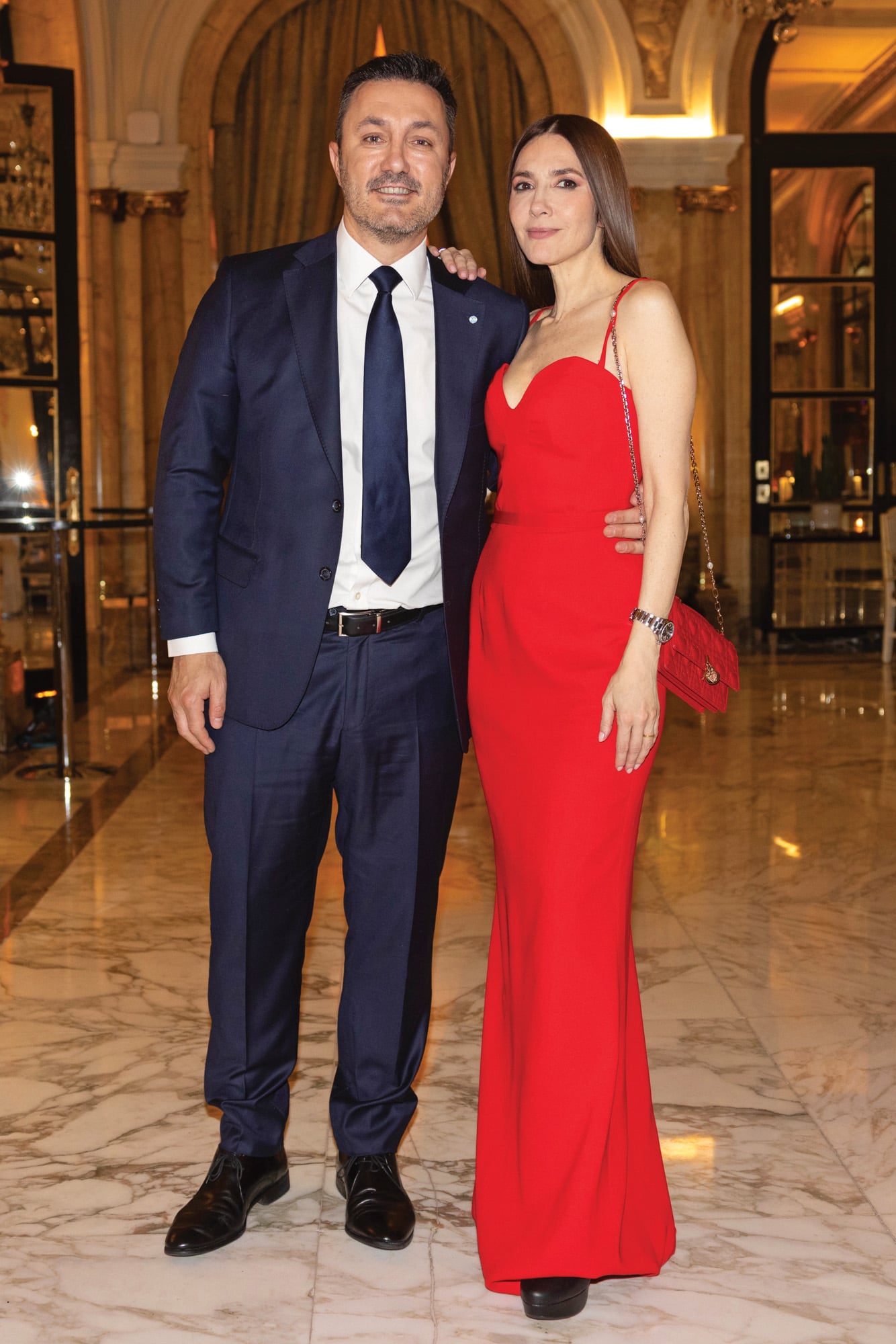 Cristina Pérez y su pareja, el diputado nacional Luis Petri