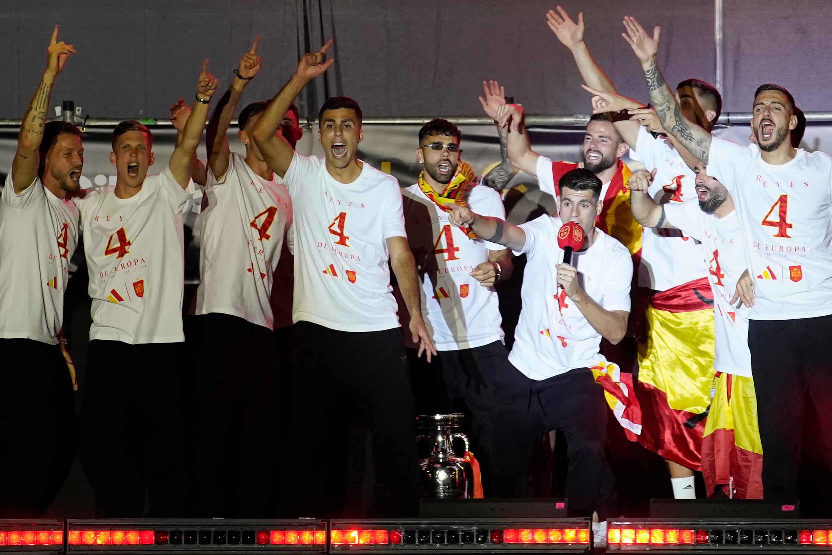 Festejo de España por la obtención de la Eurocopa en 2024