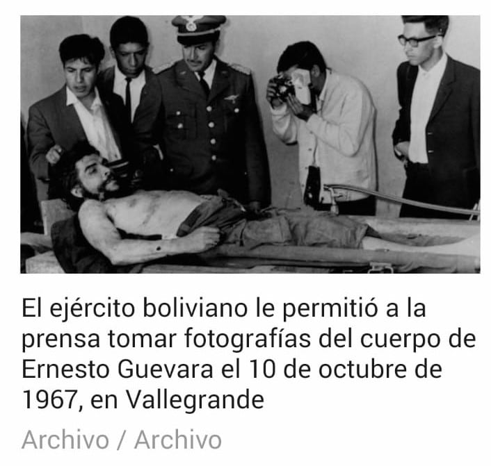 El cuerpo de Guevara fue exhibido durante un día en el hospital local de Vallegrande en 1967