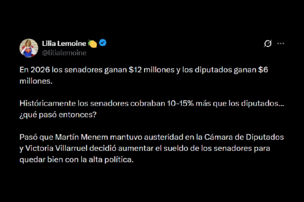 Lilia Lemoine y Victoria Villarruel protagonizaron un fuerte cruce por la diferencia entre las dietas que perciben senadores y diputados