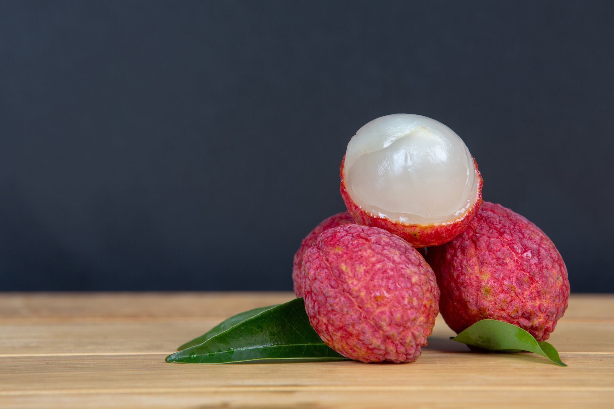 La pulpa del lichi es dulce y jugosa