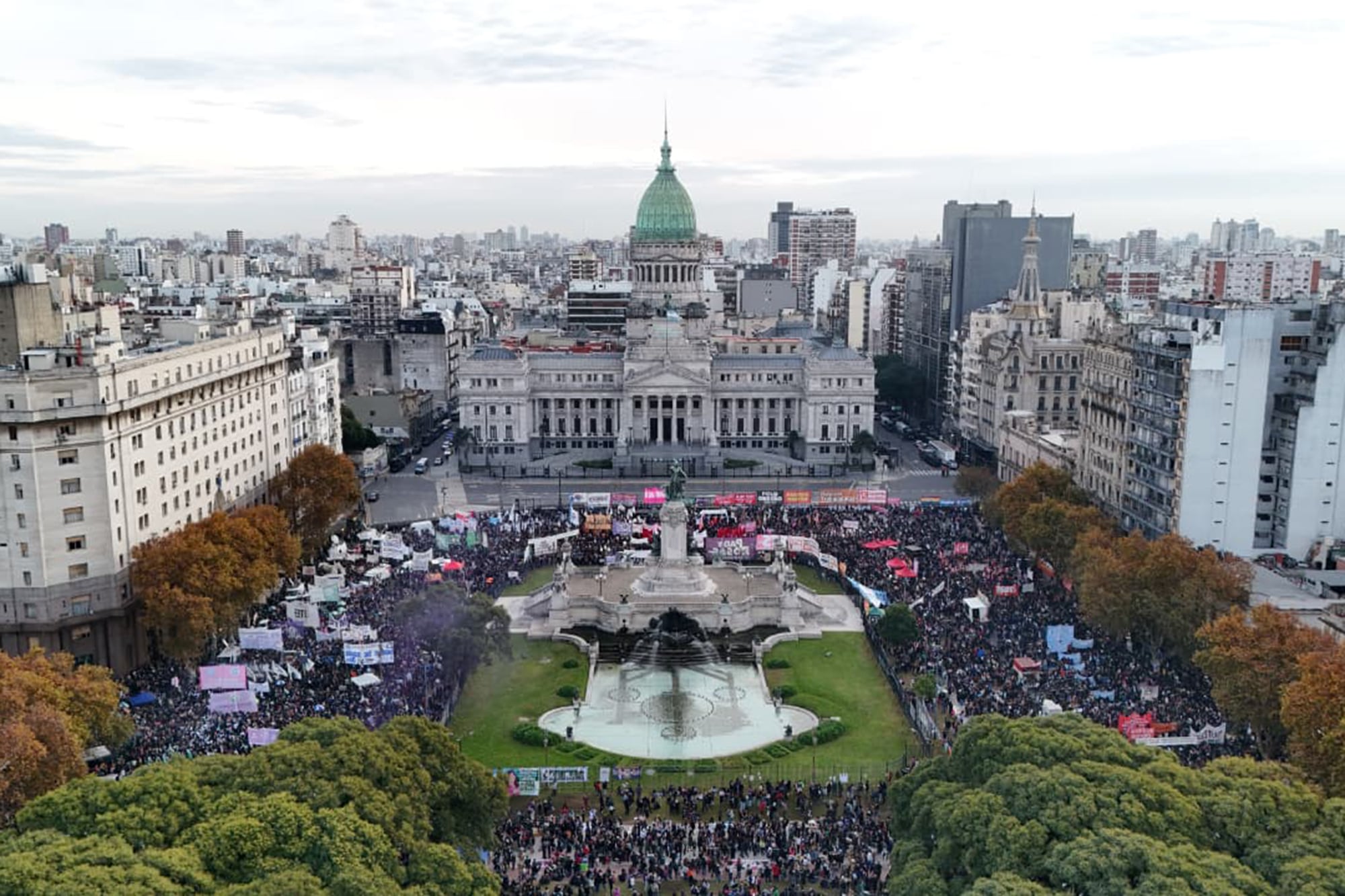 A qué hora es la marcha en el Congreso de este jueves