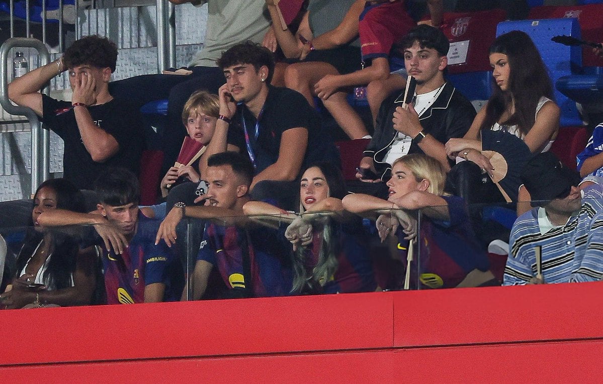 Nicki Nicole en un partido que Lamine Yamal jugó días después de su cumpleaños (Fuente: Archivo LN)