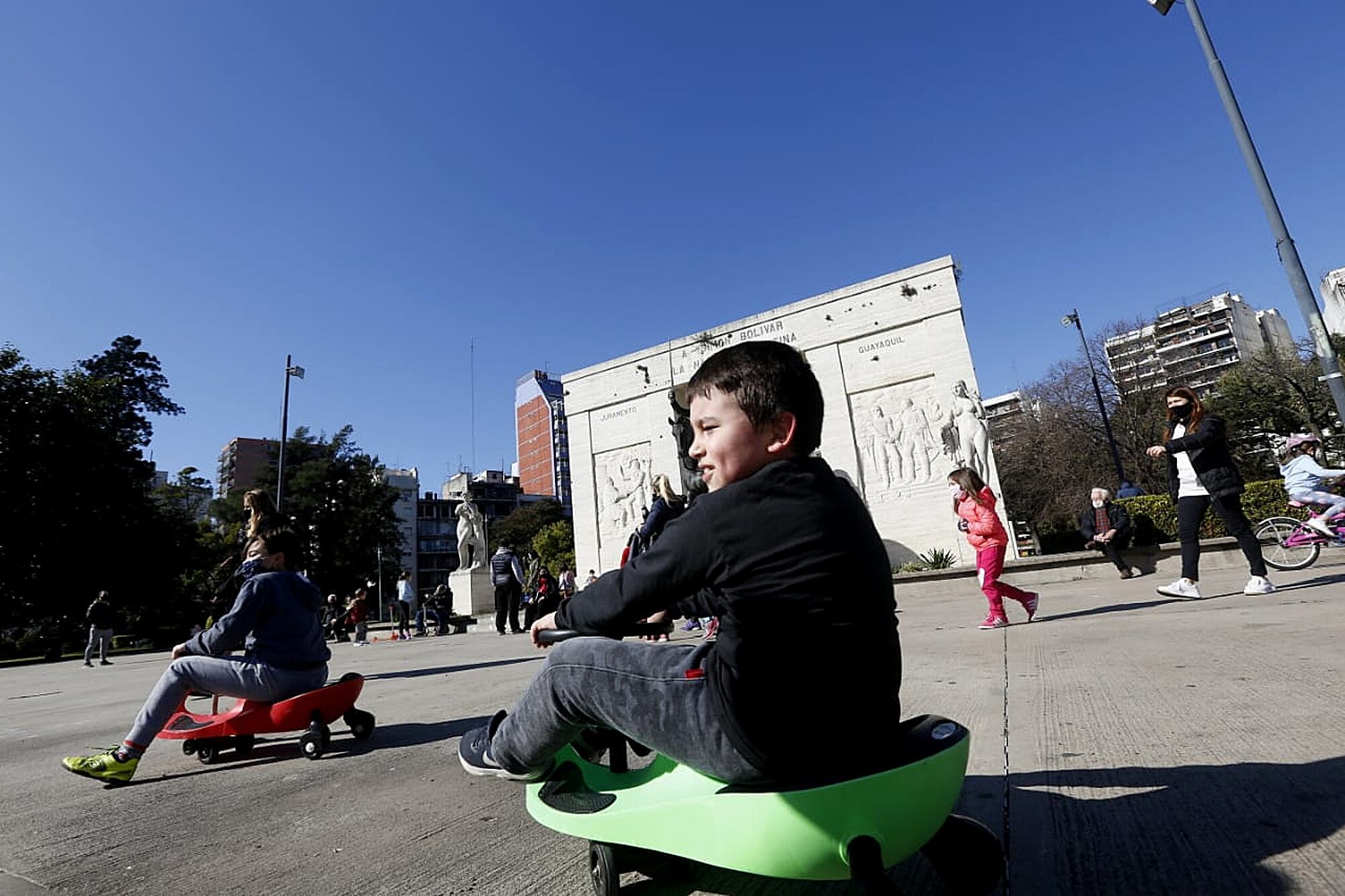 Salidas con chicos en los parques de la ciudad