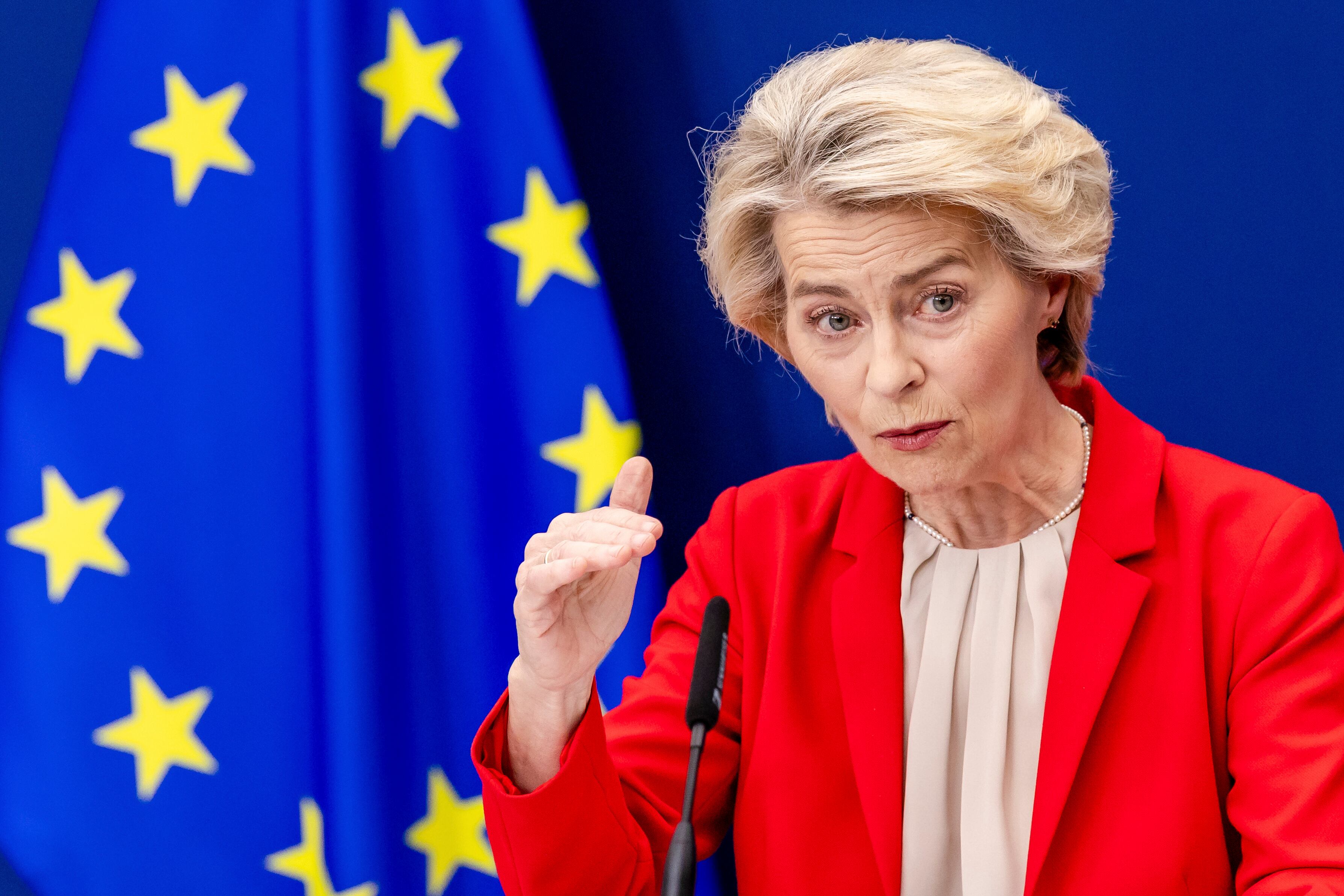 La presidenta de la Comisión Europea, Ursula von der Leyen
