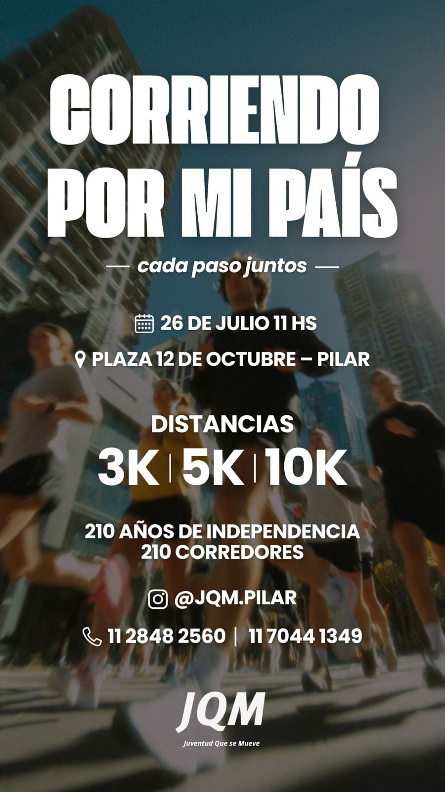 La invitación de Juventud Que Se Mueve en las redes sociales