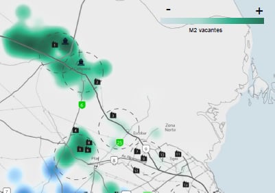 En el corredor norte 32.730 hectáreas corresponden a usos industriales y logísticos de las cuales 21.500 están disponibles