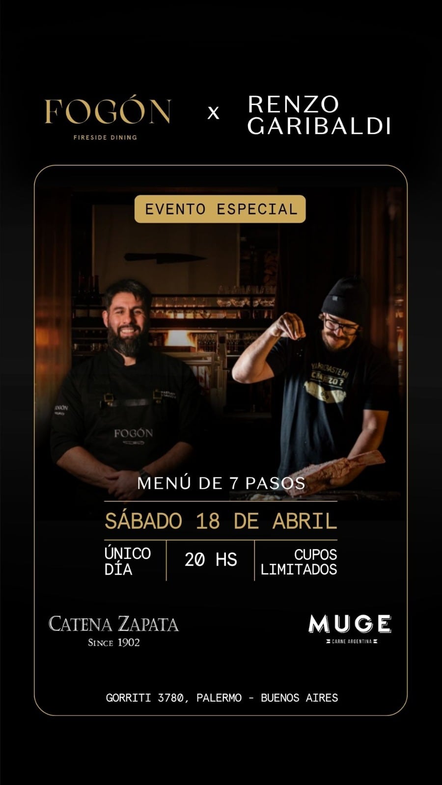 Fogón Asado recibe a Renzo Garibaldi de Osso Gentileza