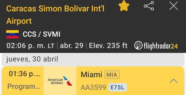 Este jueves sale el primer vuelo en 7 años, que conecta Miami con Caracas
