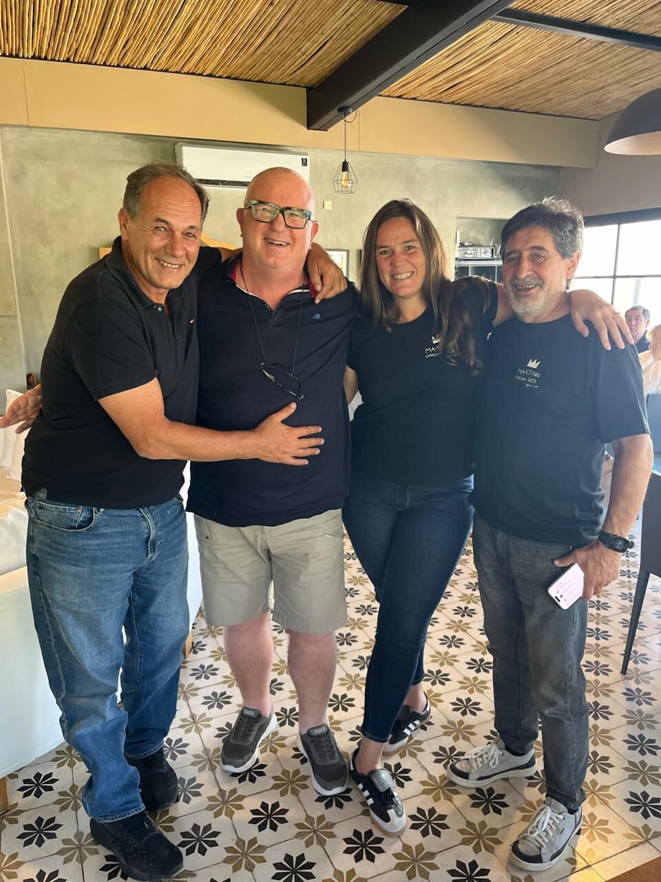 Hugo Martino, Attilio Pagli, Fernanda Martino y Jorge Cardozo