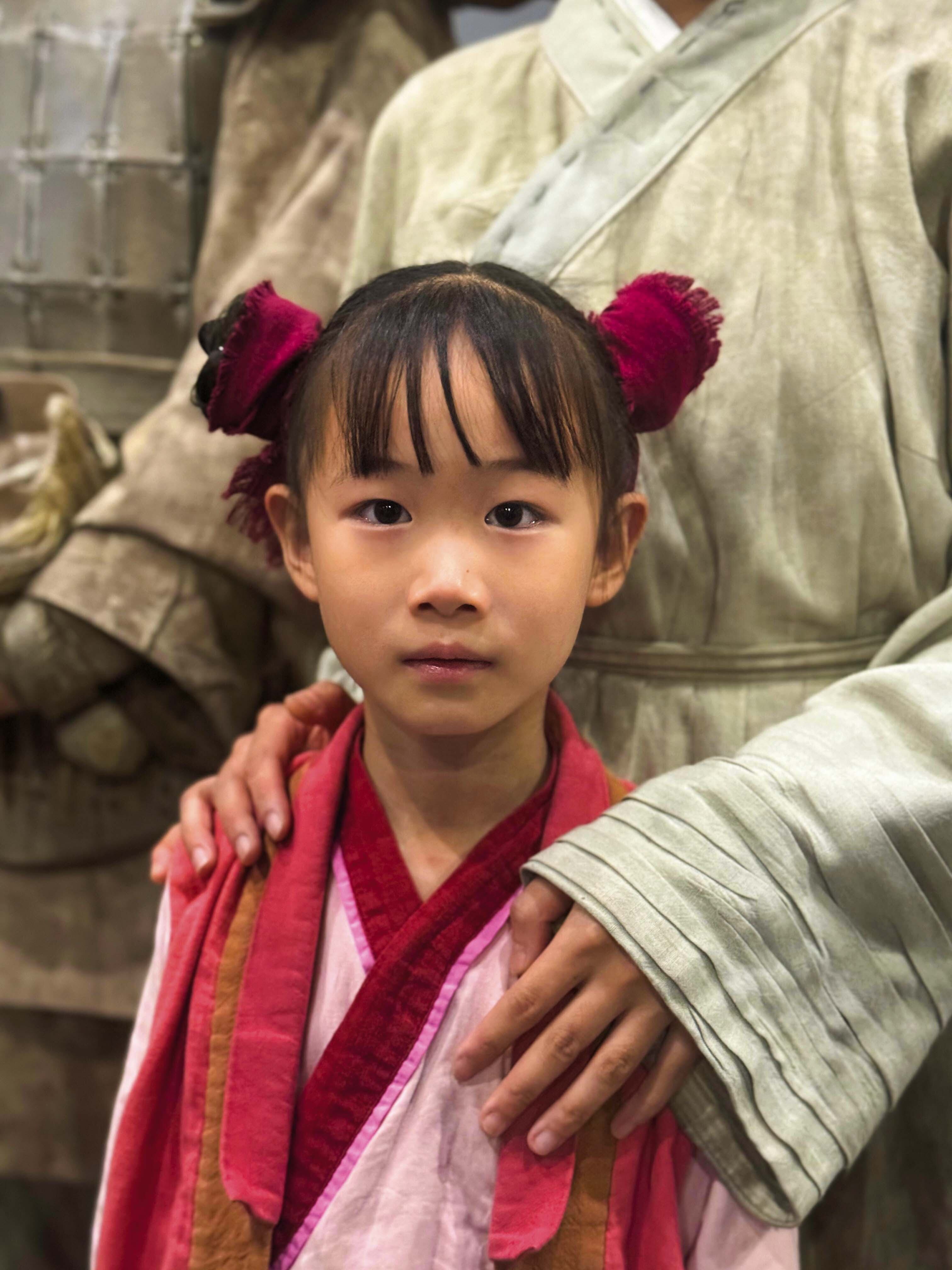 Actriz niña en Xi’an, ciudad fundamental en la antigua Ruta de la Seda