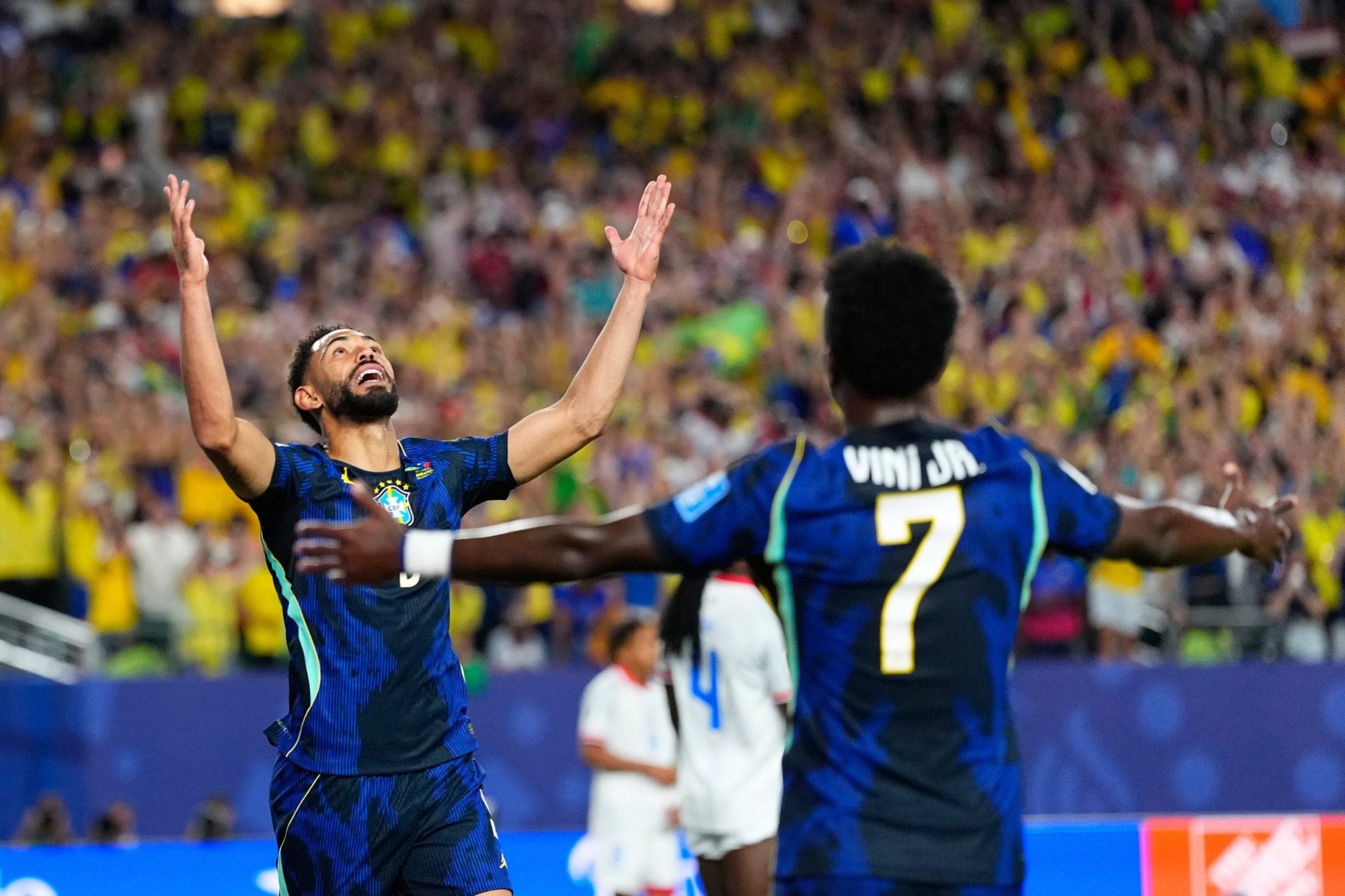 Matheus Cunha y Vinícius Junior, los goleadores del primer tiempo para Brasil ante Haití