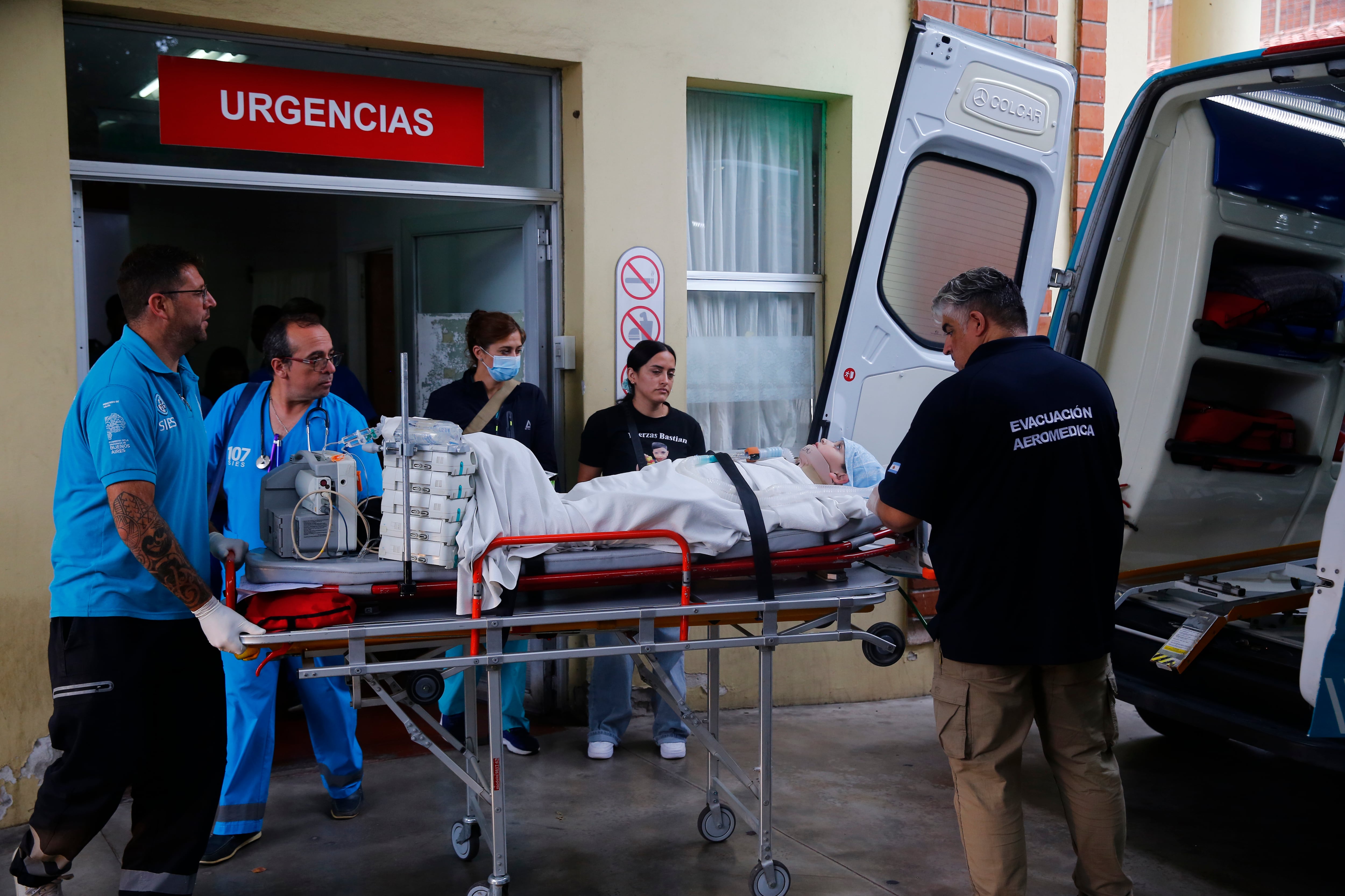 El traslado de Bastián desde Mar del Plata hacia San Justo, el 9 de febrero