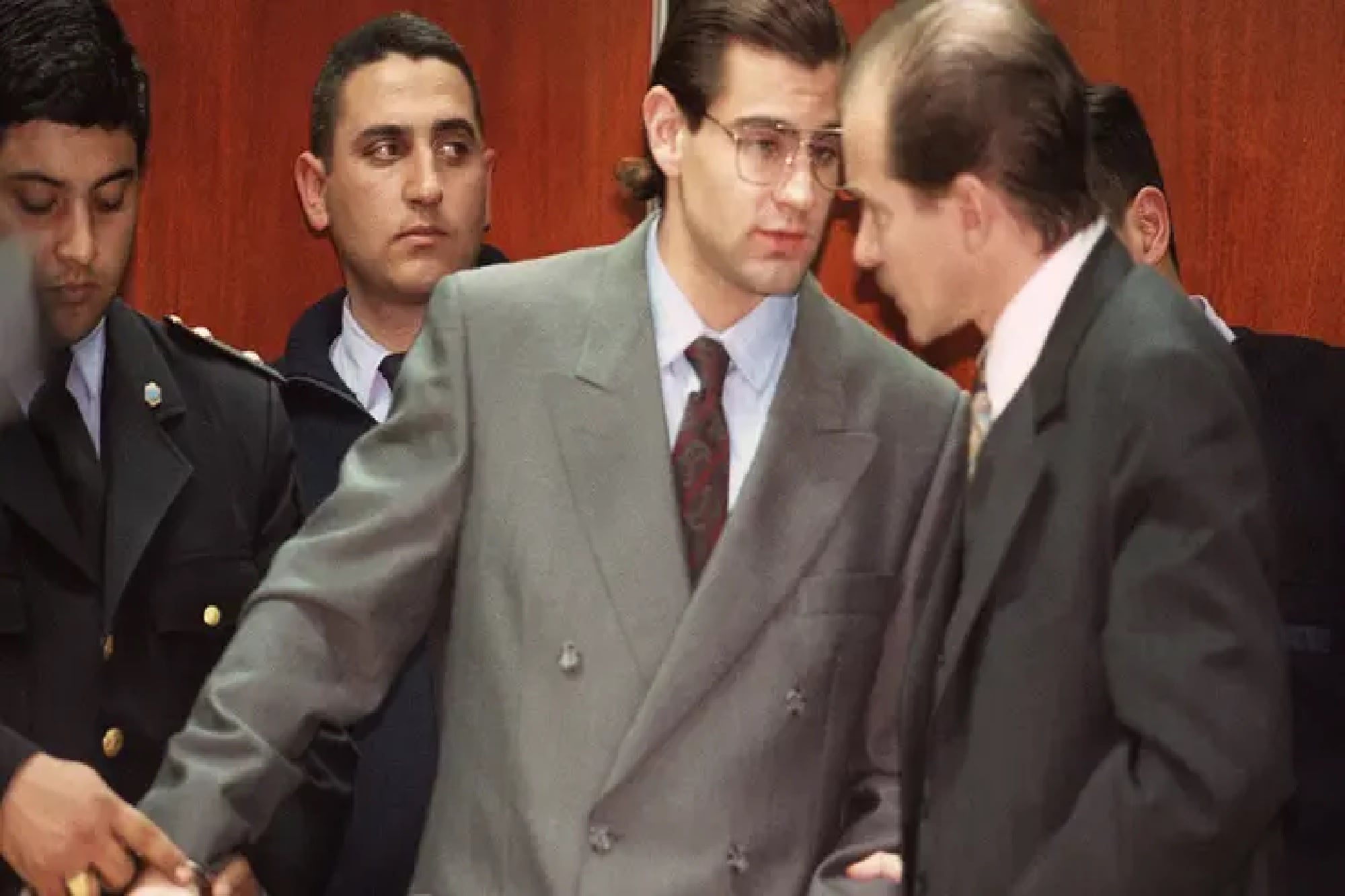 Guillermo Antonio Álvarez, conocido como "Concheto", al ser sentenciado en 1998 por matar a un empresario en San Isidro