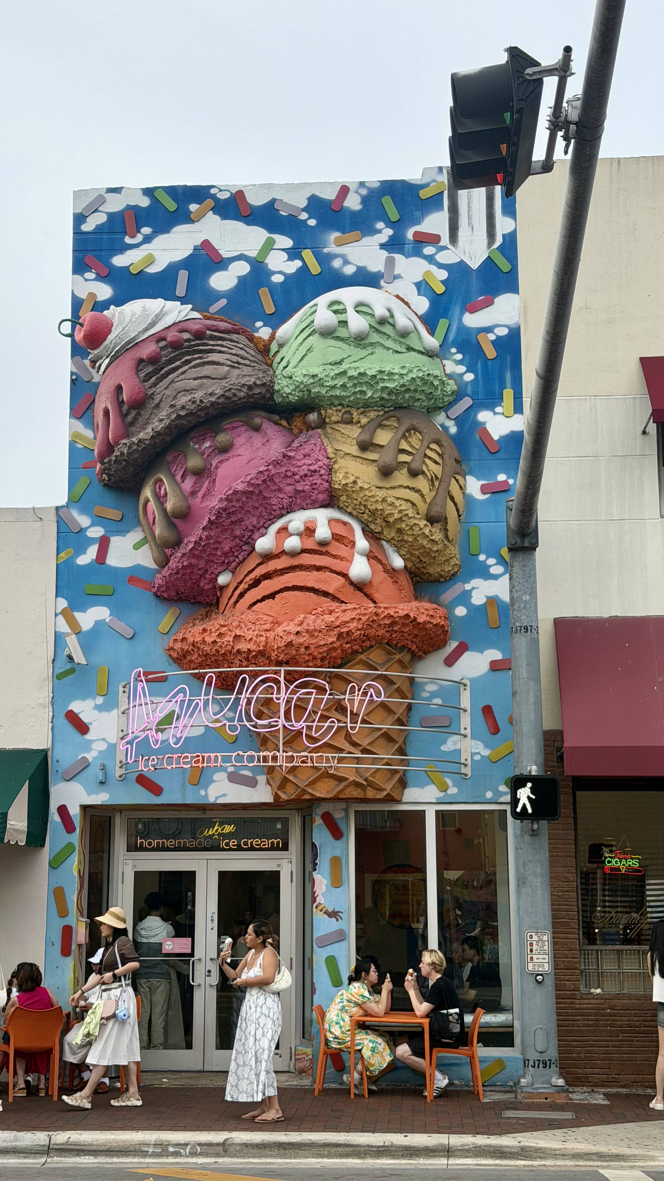 Heladería Azúcar, en Little Havana