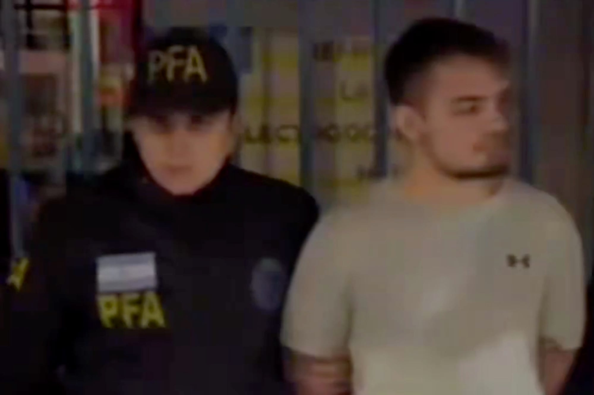 Capturas de la detención de Dmitrii Novikov