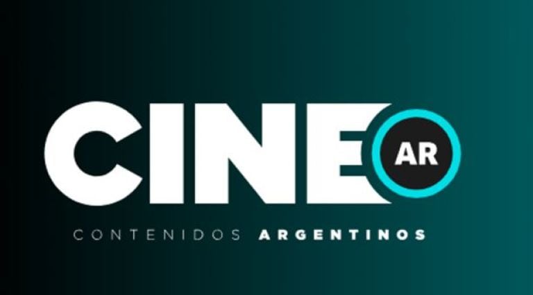 El logo de CINE.ar, que reúne al canal CINE.ar TV y la plataforma CINE.ar Play