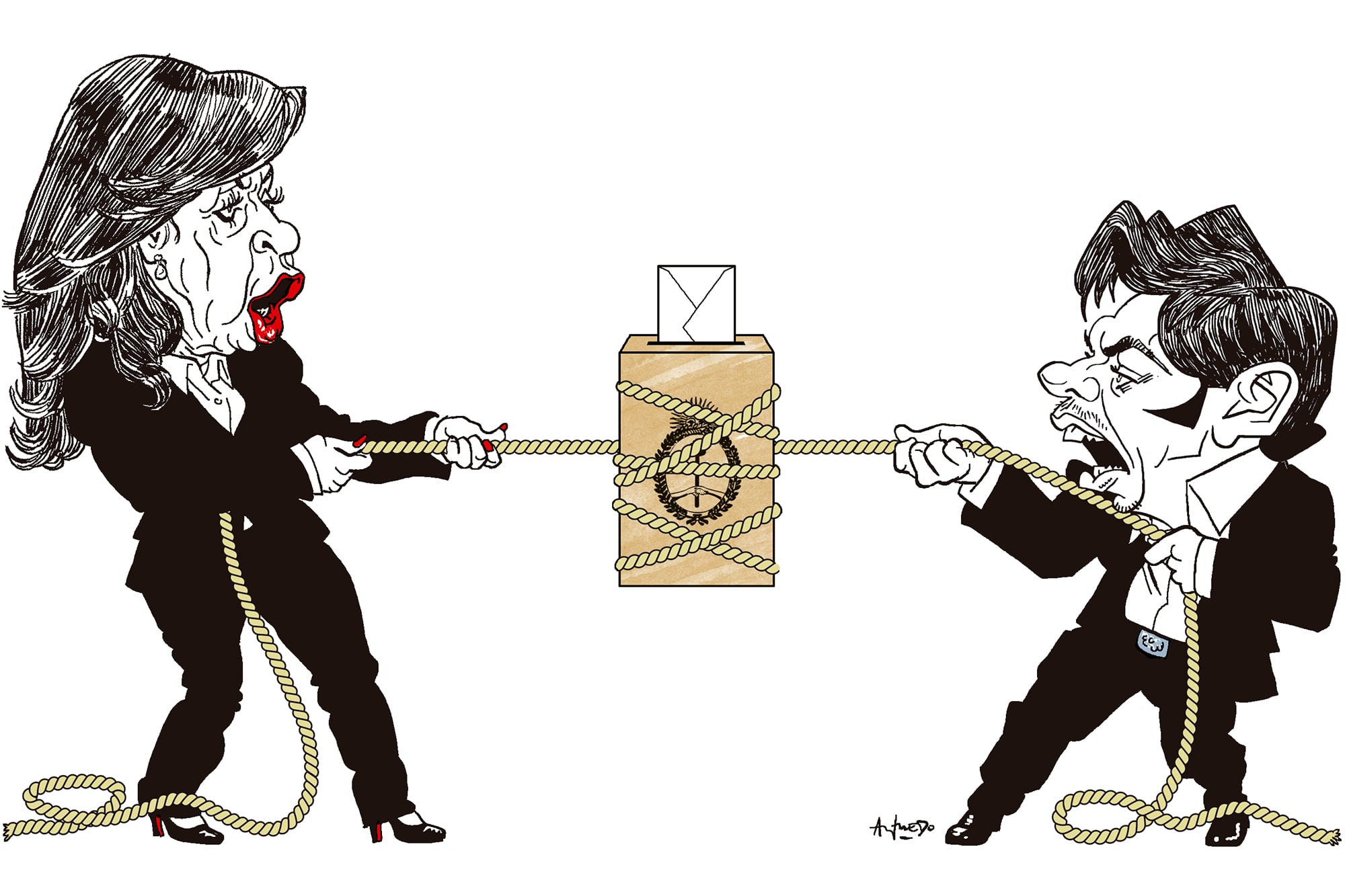 Cristina Kirchner y Axel Kicillof