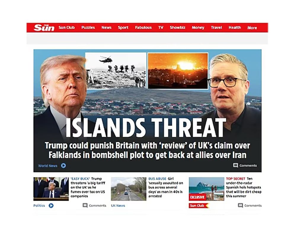 La reacción de los medios británicos al mail filtrado que pone en duda el apoyo de Trump por Malvinas