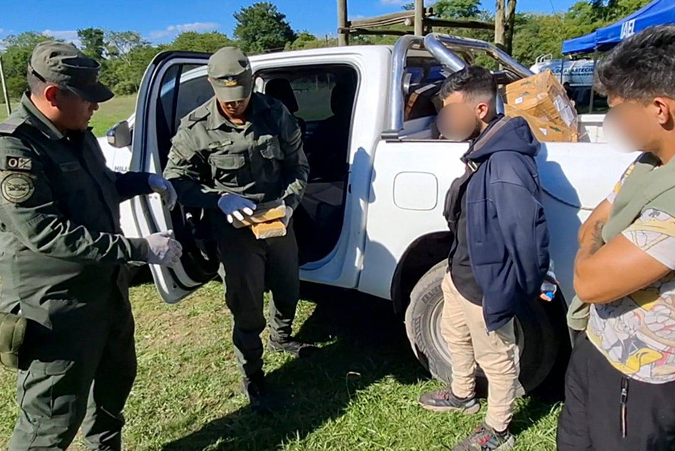 Parte de la cocaína que había sido robada por los uniformados