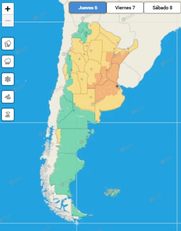 Hay alerta naranja y amarilla por tormentas