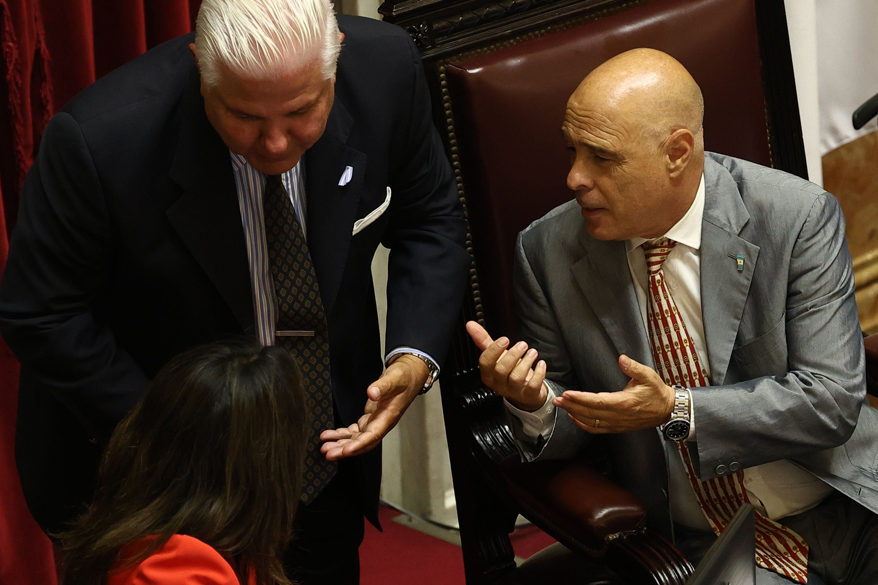 El presidente provisional Bartolomé Abdala pasó largos ratos a cargo de la sesión