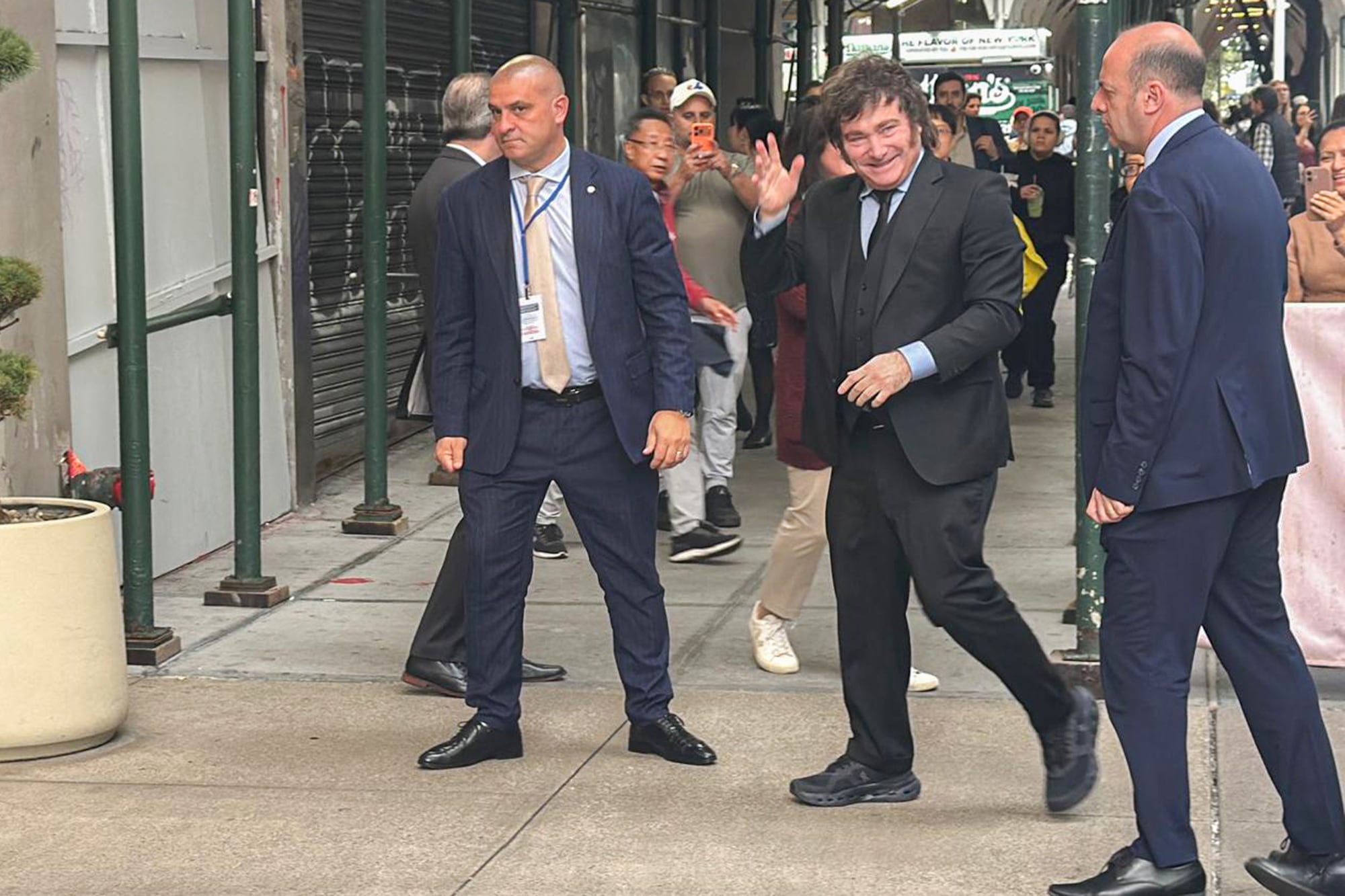 El presidente Javier Milei, tras regresar de su encuentro con el premier Benjamin Netanyahu en Nueva York.