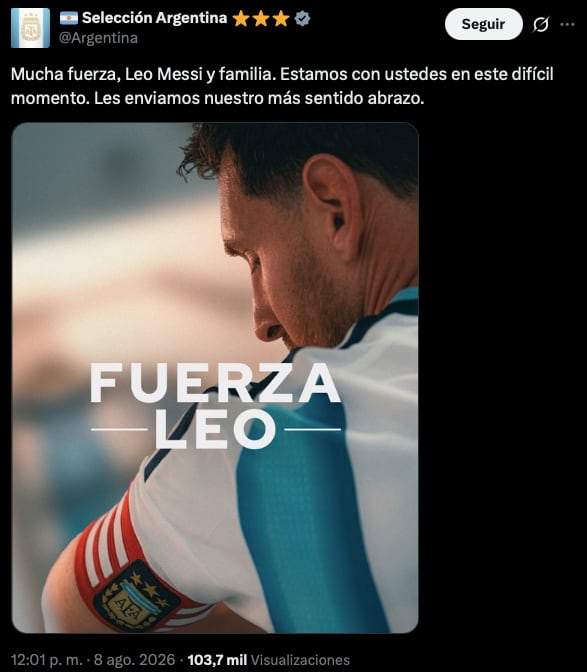 Murió Jorge Messi: los mensajes para despedir al padre de Lionel 7 Murió Jorge Messi: los mensajes para despedir al padre de Lionel imagen-6