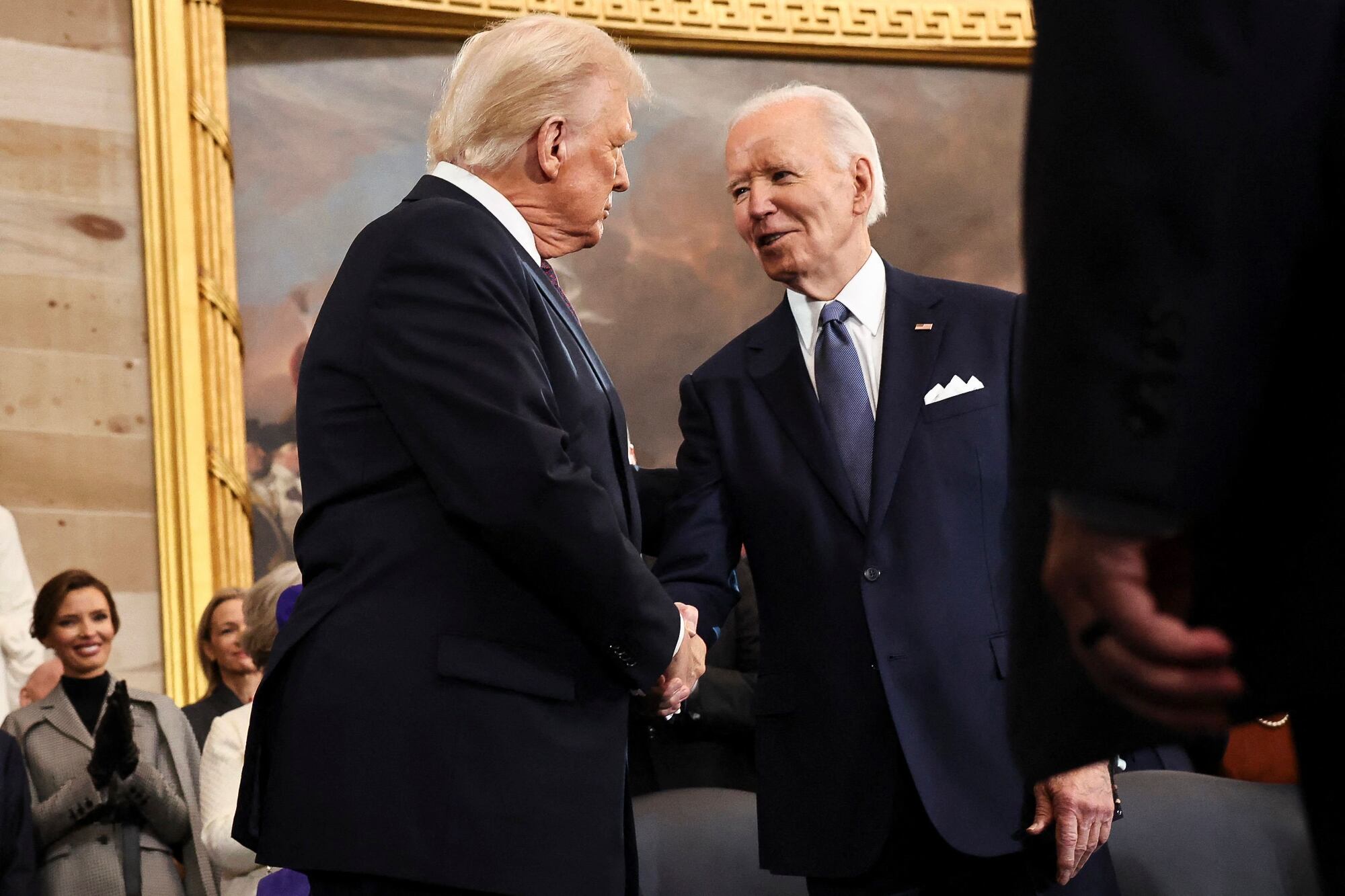 En su discurso, Trump criticó duramente a la administración de Biden: