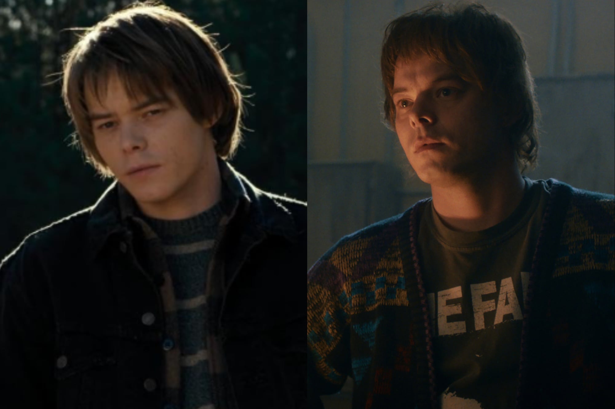 Charlie Heaton en la primera temporada de Stranger Things como Jonathan Byers; actualmente el actor tiene 31 años (Foto: Netflix / Instagram)
