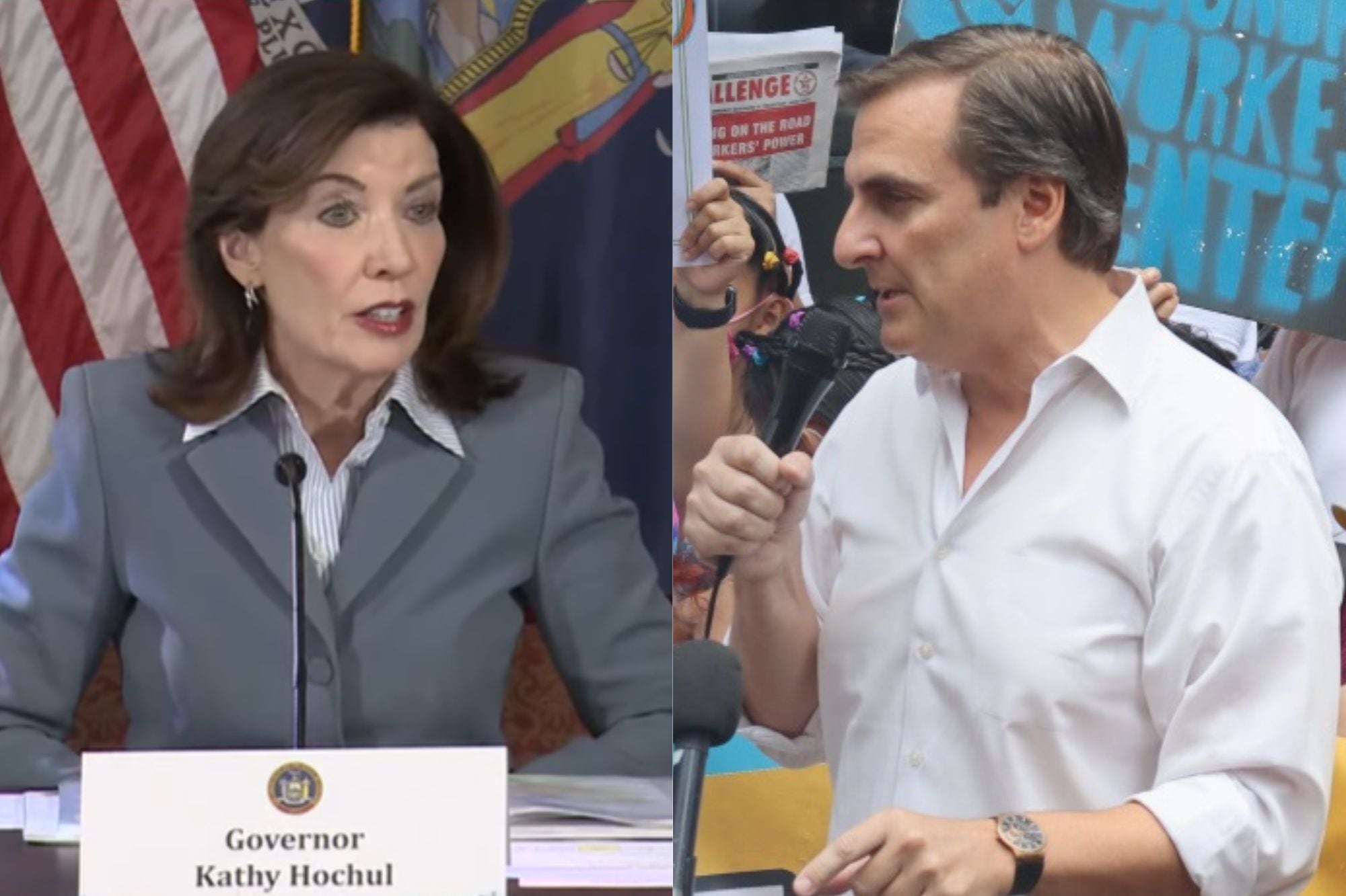 Hochul expresó su agradecimiento al senador de Nueva York en Queens, Michael Gianaris, quien no se presentará a la reelección