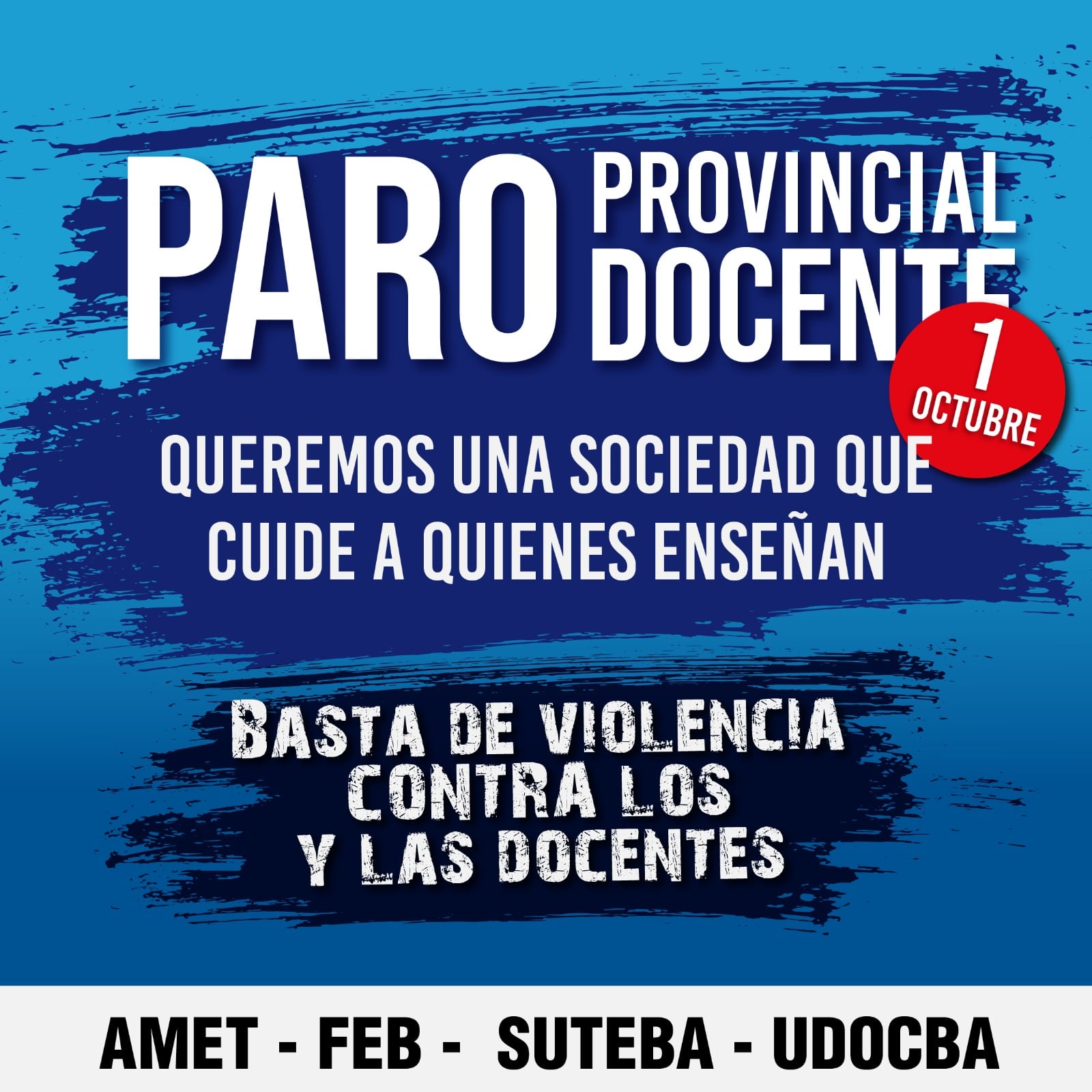 Los reclamos centrales son el llamado a paritarias y la adopción de medidas para prevenir hechos de violencia en las escuelas