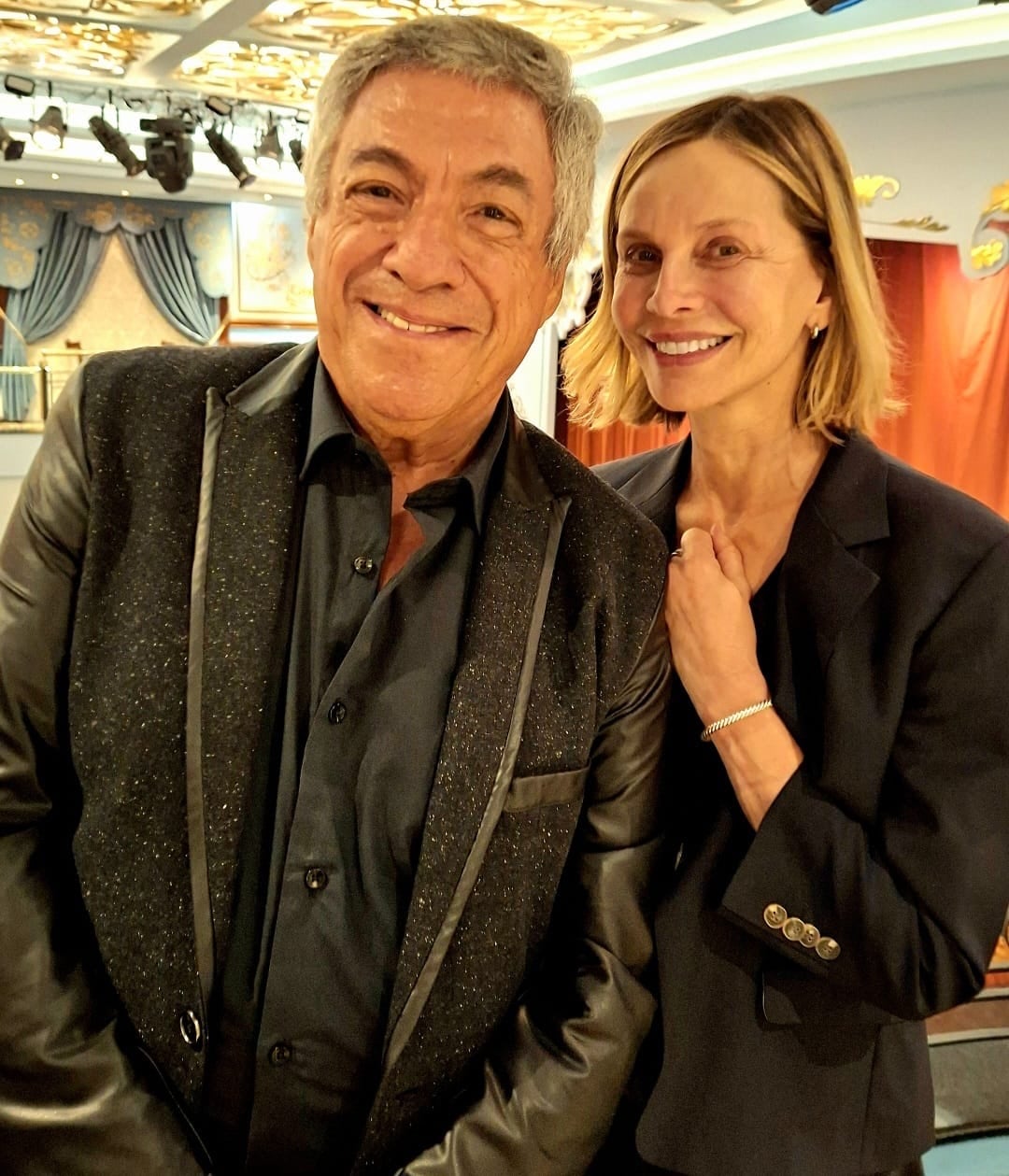 Dany Mañas junto a Calista Flockhart, quien pasó por la Argentina hace unas semanas: