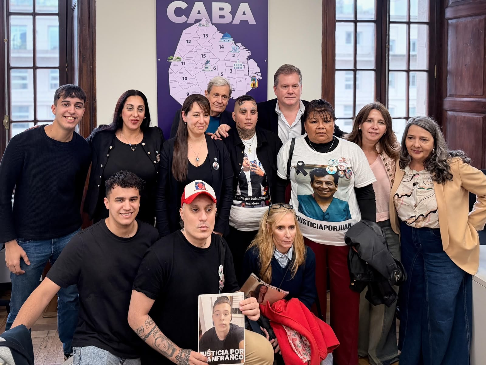 Ramírez, junto a víctimas de inseguridad