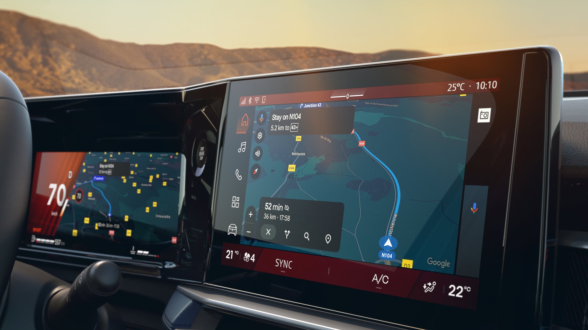 Tanto el tablero instrumental como la central multimedia son de 10 pulgadas en el Boreal