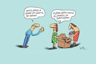 Un abrazo que brinda cobijo a la espera de la política