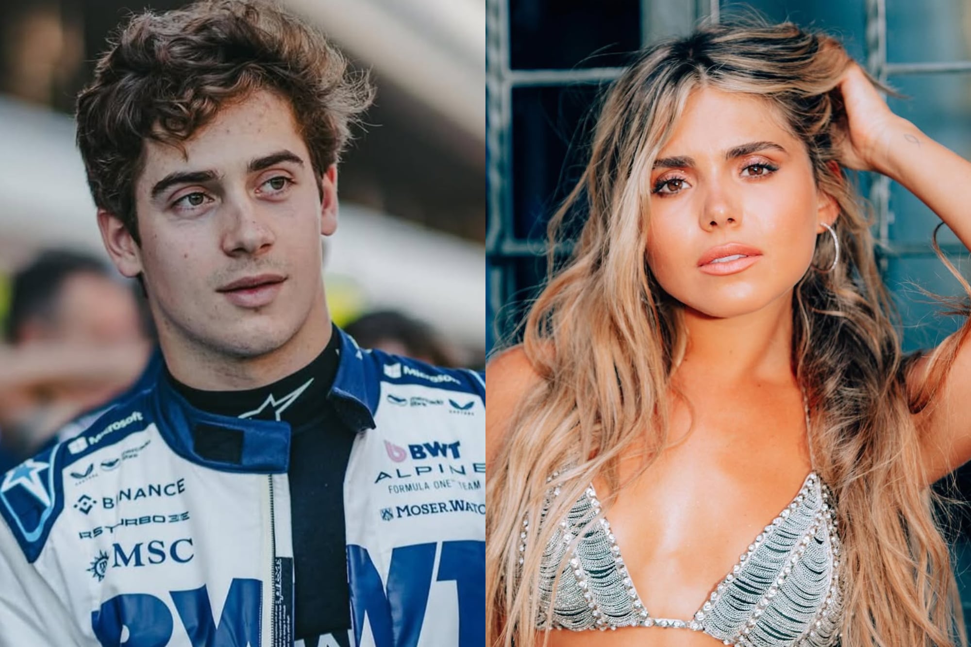 Videos: las imágenes de Franco Colapinto y Meri Deal, la excantante de Toco para Vos