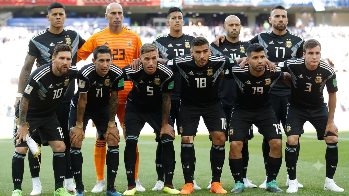 Cómo va Argentina vs. Islandia en el amistoso previo al Mundial 2026 7 El equipo titular de la selección argentina en el único partido frente a Islandia, en Rusia 2018