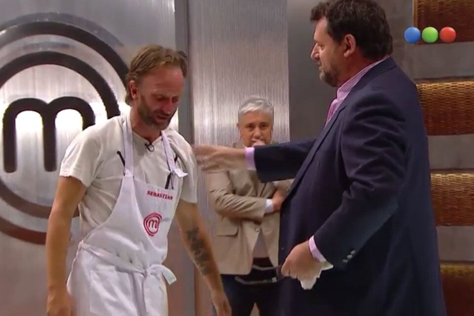 Christophe en el programa MasterChef, antes de realizarse la operación para colocarse una banda gástrica